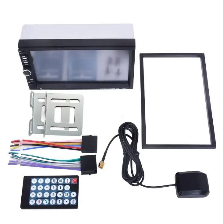 10pcs Universal 7 inch 2 Din Car Radio GPS Navigation 2Din Car Audio Stereo Auto Bluetooth 1080P FM Radio 7021G