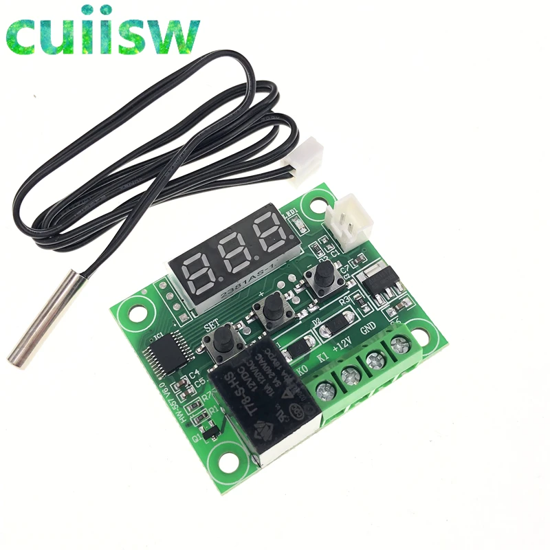 5pcs 50100c Dc 12v Digital Temperature Controllear Thermostat