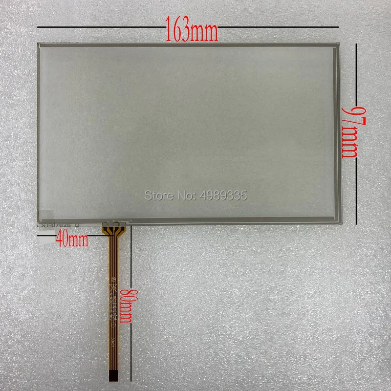 

7 inch resistive touch screen panel 4 line ST07026 for car DVD GPS navigation handheld device touch screen 163X97mm