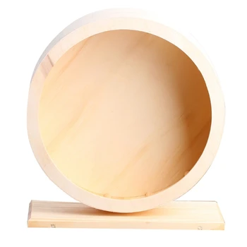 

Wooden Mute Roller Hamster Running Exercise Mouse Hedgehogs Sports Wheel Pet Toy Pet Accessories