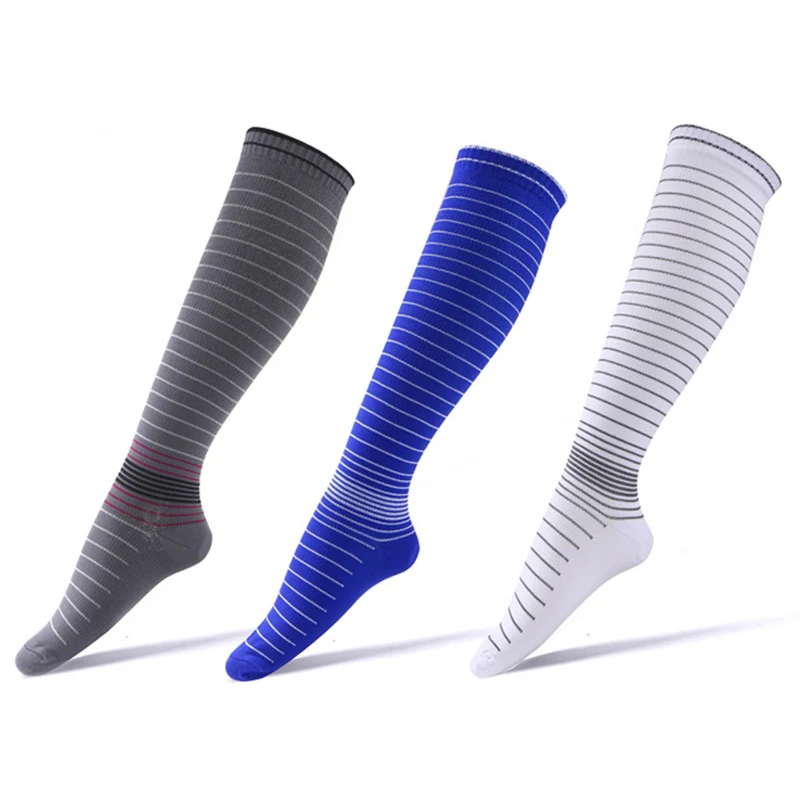 Anti Fatigue Pain Relief Knee Socks Unisex Sports Socks Men Women Compression Stockings Pressure Varicose Vein Stocking Hot