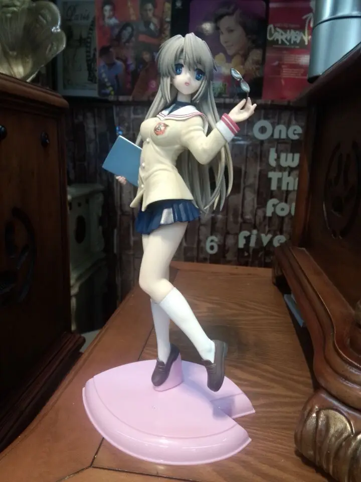 Clannad Sakagami Tomoyo фигурка замечательная жизнь Япония Аниме Сексуальная девушка школьная форма Ver ПВХ 25 см Модель Коллекция Подарочная игрушка - Цвет: No color box