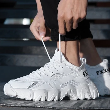 

2020 New Men Running Shoes Breathable Outdoor Zapatillas Hombre Jogging Sneakers Mesh Training Sport Shoes Large Size 39-44