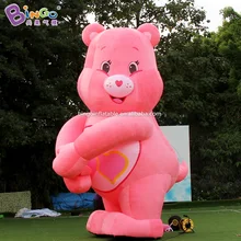 Изысканная ручная работа 2,9x2,7x5 м надувной мультяшный медведь для демонстрации событий/розовый детский медведь шар для демонстрации игрушек