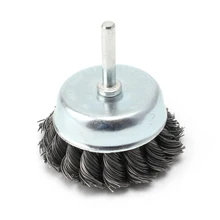 3 металлическая проволочная колесная щетка гофрированные W/1/4 хвостовик для шлифовательная резка Сверл Из быстрорежущей инструментальной стали