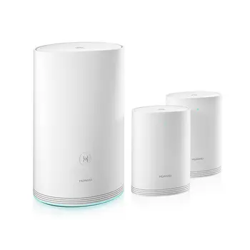 Online HUAWEI WiFi Q2 Pro Mesh Router Gigabit Ports High-Speed Verbindung WiFi Router Nahtlose Roaming(1 Basis + 2 Satellite)