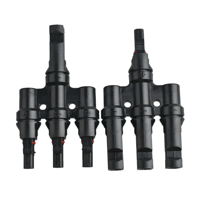 

Mc4 Solar Panel Cable Wire Connector T Branch Pv Connectors Adaptor 30A 1000V 3 in 1