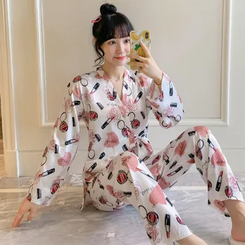 

Women Sexy Black Silk Satin Kimono Robe Lace Bathrobe Lingerie Sleepwear Pajamas Womens Pajamas Sleepwear Dropshipping