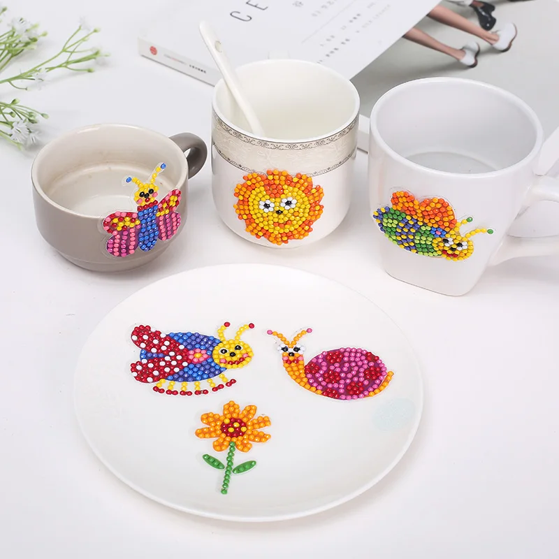 Easy Diamond Painting Kits for Kids 5D DIY Paint by Numbers Handmade Sticker Arts and Crafts Children | Дом и сад
