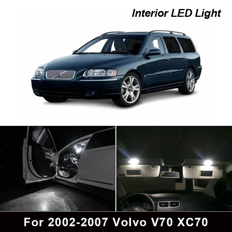 

18x Canbus White Car LED Interior Light Package Kit For Volvo V70 XC70 Estate 2002 2003 2004 2005 2006 2007 LED Interior Light