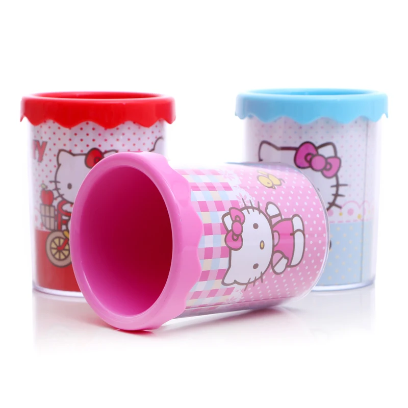 

TOPSTHINK Pencil holder hello kitty cute desktop organizer large storage case pen pencil holder
