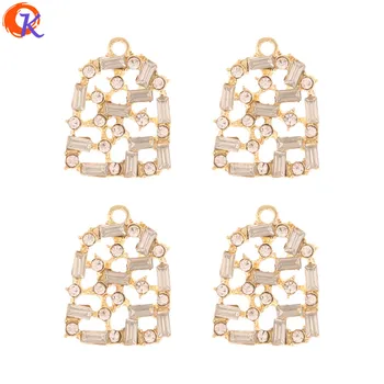 

Cordial Design 50Pcs 17*22MM Jewelry Accessories/Crystal Charms/Earring Making/Hand Made/Earring Findings/DIY Rhinestone Pendant