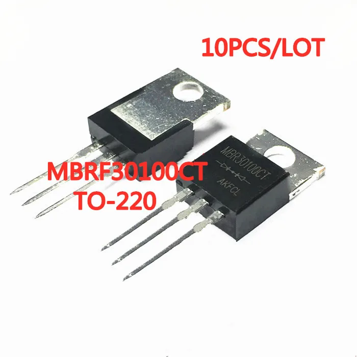 

10 шт./лот MBR30100CT B30100G TO-220 Schottky 30A/100V в наличии