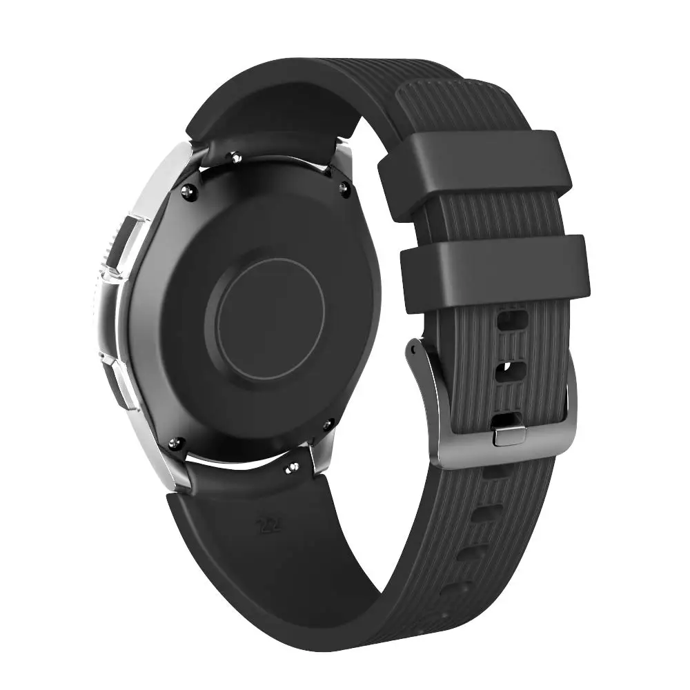 Ремешок силиконовый для Samsung Galaxy watch 46 мм/3 45 мм 41 мм/42 мм/active 2 спортивный браслет Gear