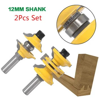 

2Pcs/Set 12mm Shank Door Ogee Router Bit Milling Cutter For Woodworking 12MM Shank Router Bit Manufacture Cleaning