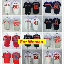 Для женщин Boston Mookie Betts Xander Bogaerts J.D. Martinez Andrew Benintendi Chris Sale Jackie Bradley Flex& Cool Base Jersey