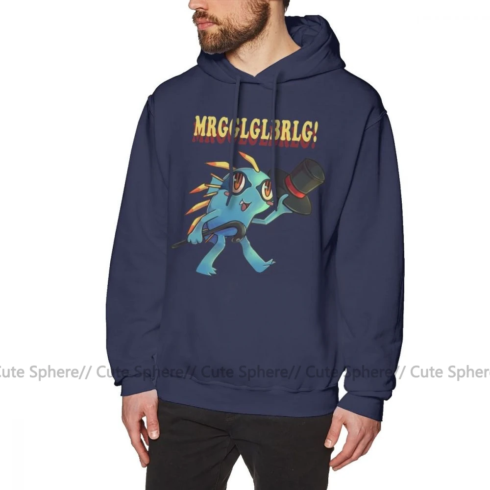 Murloc худи Murloc толстовки серый крутой пуловер Толстовка Осень ХХХ Длинные мужские хлопковые Свободные толстовки - Цвет: Navy Blue