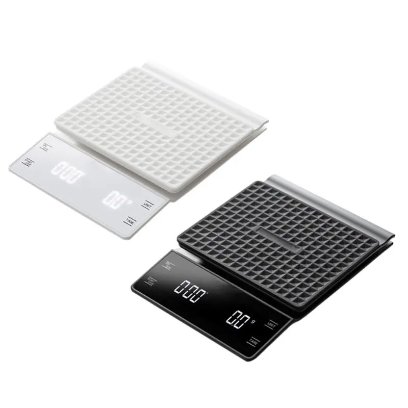 

Household Electronic Scale 3kg/0.1g Drip Coffee Scale High Precision Kitchen LED Digital Scale with Timer