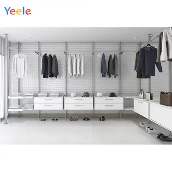 

Yeele Photography Background props Male wardrobe closet room Backdrop Decor Photocall Backdrop For Photo Studio Customized Size
