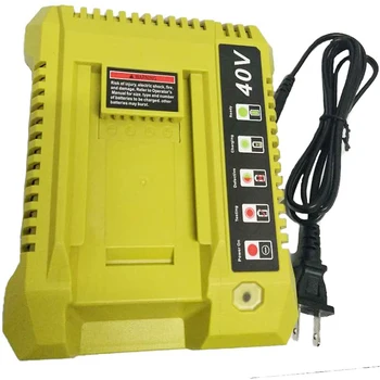 

For Ryobi OP401 40V Li-ion battery charger compatible with OP4015 OP4026 OP4030 OP4040 OP4050 OP4050A battery