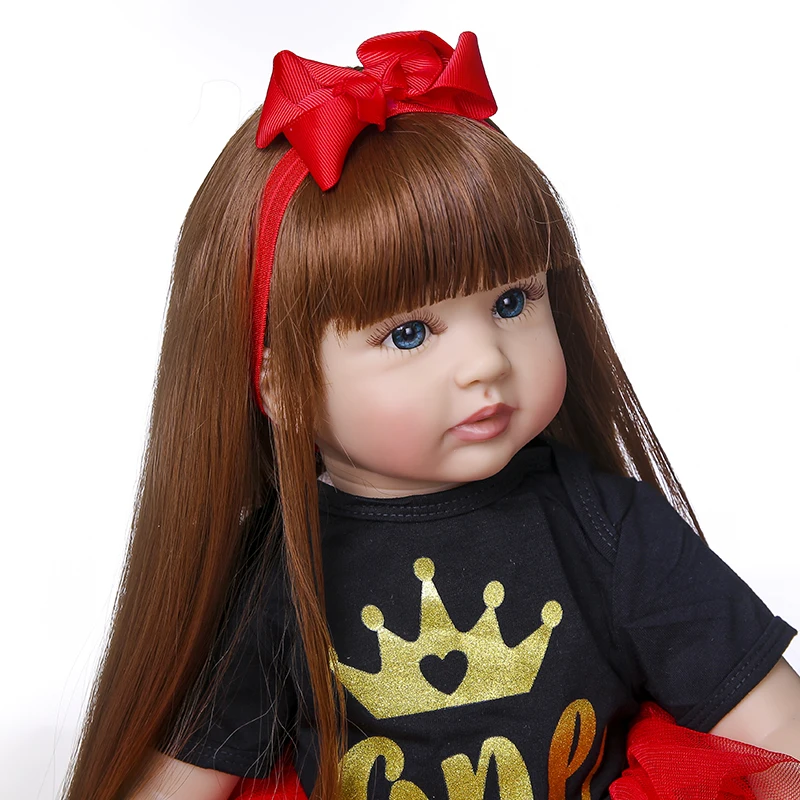 NPK 60 см кукла Bebe Reborn Boneca baby doll Мягкая силиконовая тканевая Реалистичная Reborn|Куклы|