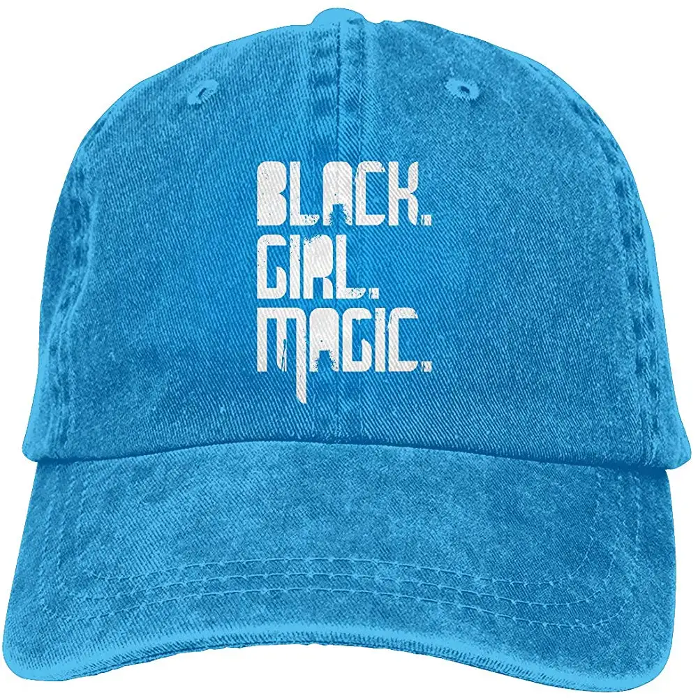 TSDFCBlack Girl Magic Adjustable Noveity Denim Hat for Women and Men |
