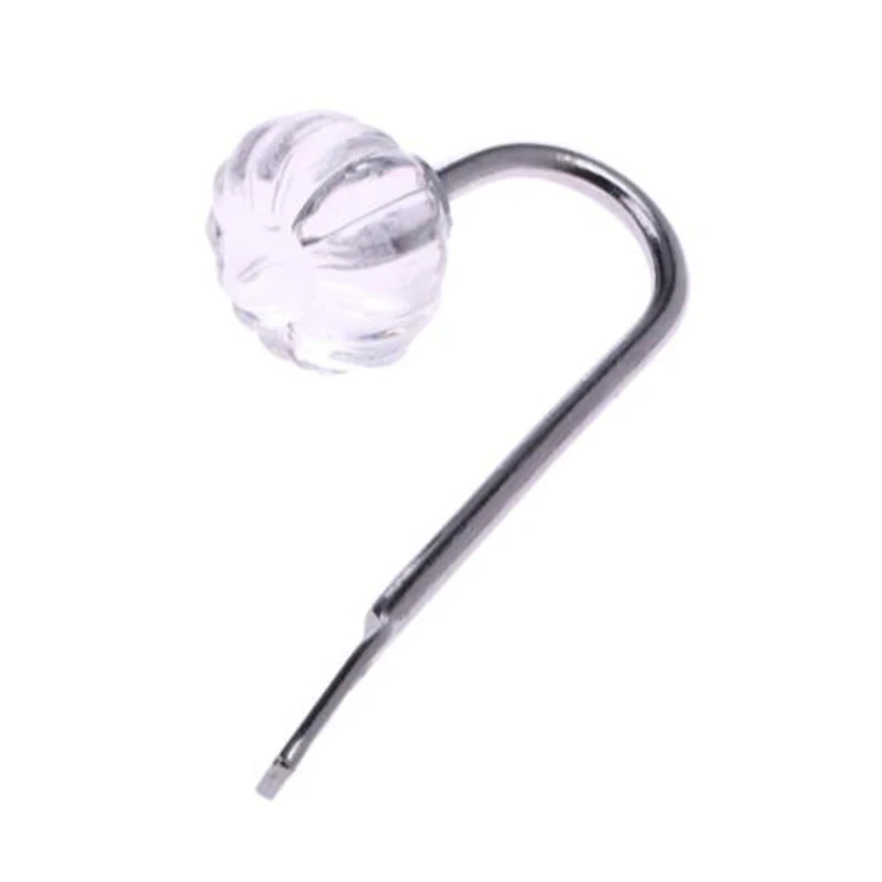 

Large Metal Crystal Glass Curtain Holdback Wall Tie Back Hooks Hanger Holder