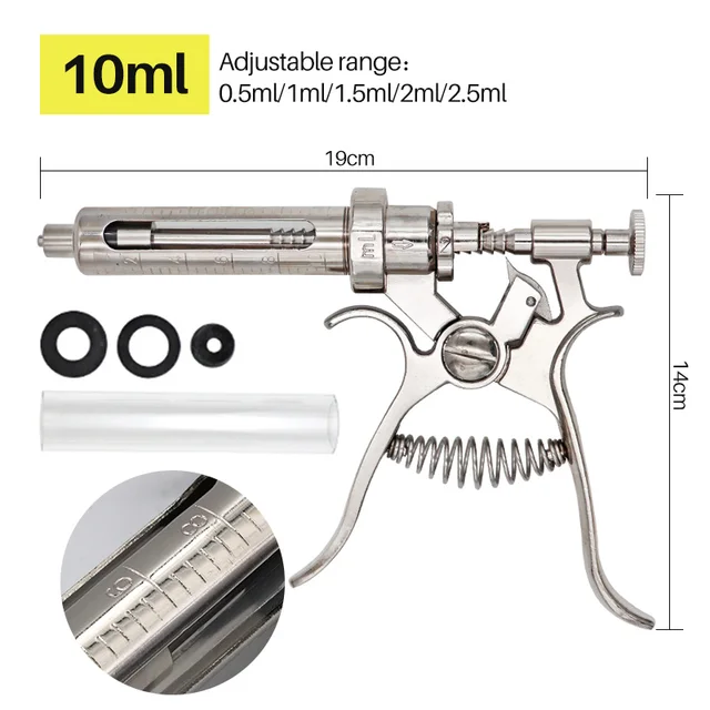 10/20/30/50Ml Automatic Continuous Syringe Adjustable Vaccine Injection