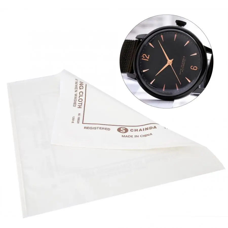 Watch Cleaning Cloth Case Jewelry Polishing Wipe Repairing Accessory Tool Tools For Watchmaker | Наручные часы