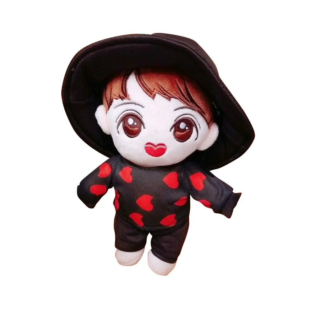 Корея Kawaii Плюшевые Куклы Игрушка мягкая кукла с одеждой милые PP хлопок мягкие куклы Коллекция поклонников подарок игрушки для детей день рождения - Цвет: J-hope