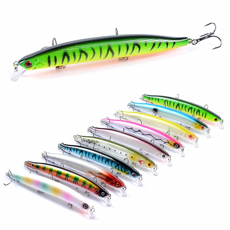 

1pcs 19.7g 13.9cm 10 Colors Minnow Fishing lures Bass Peche Trolling Artificial Hard Bait Crankbait Carp Fishing Tackle