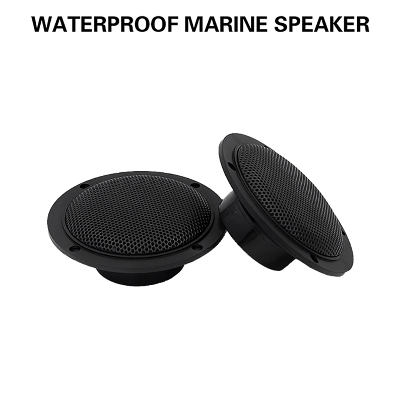 4 Inch Waterproof Marine Speakers 120Watts Boat Outdoor Music Speaker For UVProof RV ATV UTV