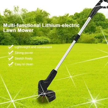 

2020 Cordless Grass Trimmer Set Garden Lawn Weed String Cutter Edger Decoration Tool Portable Weed Trimmer Adjustable Lawn Mower