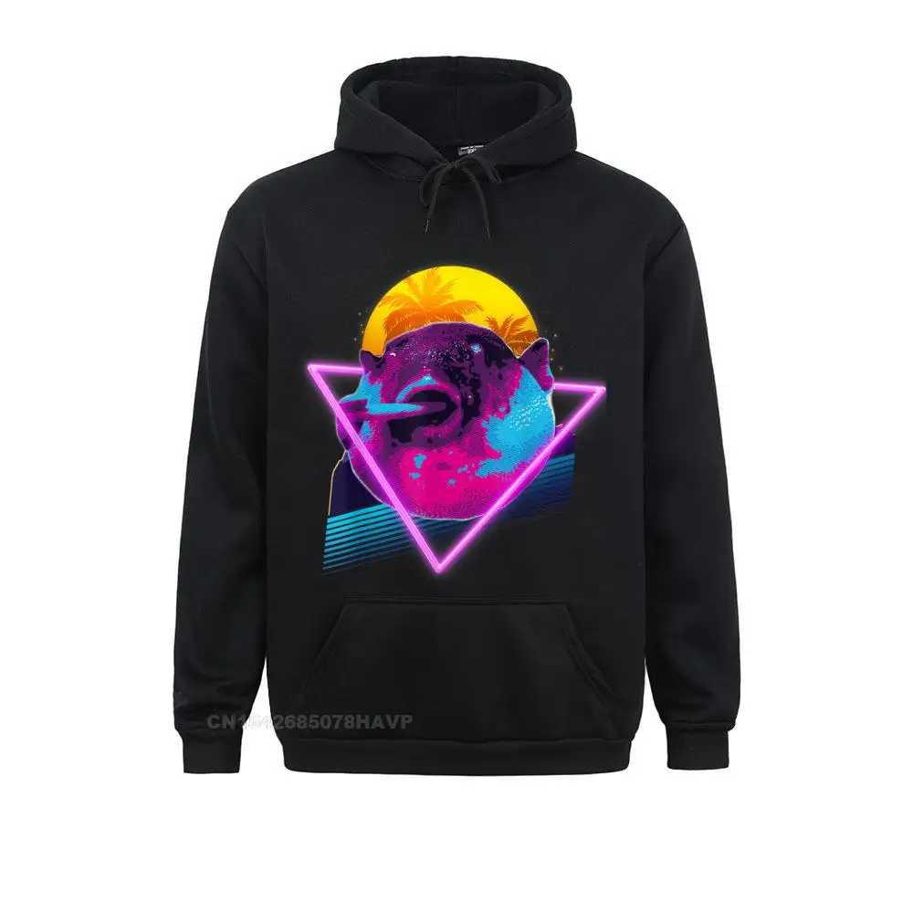 

Pufferfish Eating A Carrot Meme Blowfish Retro Vaporwave Hoodie Sweatshirts Newest Long Sleeve Geek Men Hoodies Clothes Summer