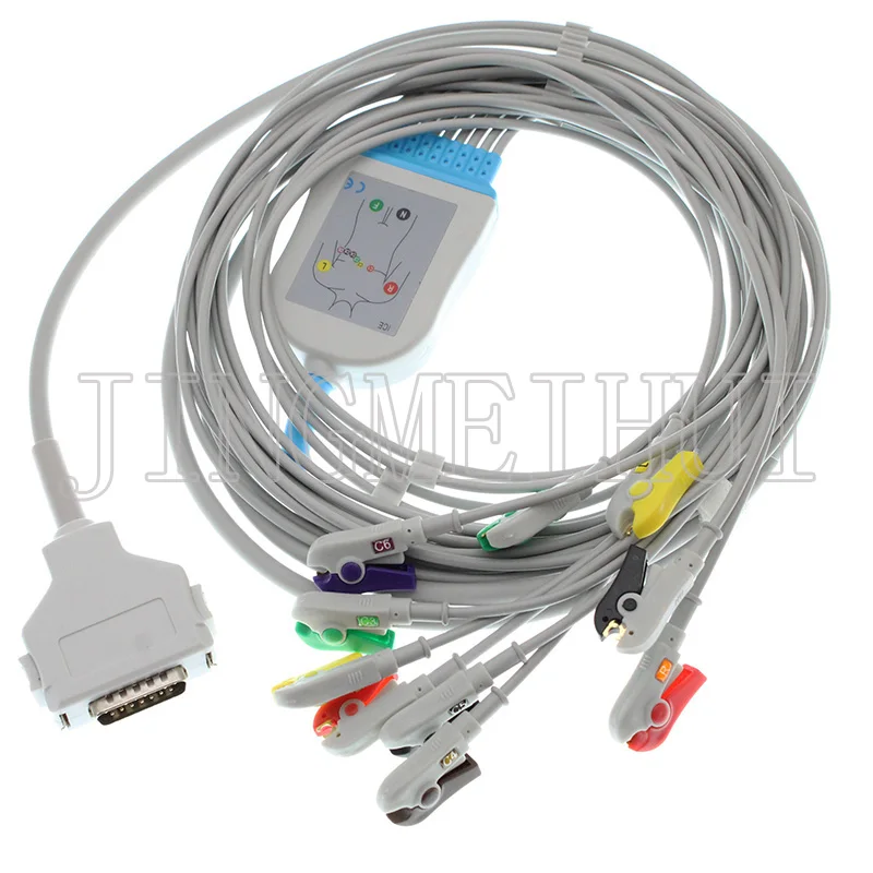 10-chumbo cable.3.0din 4.0 banana snap clip animal