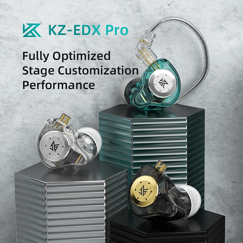 Kz edxpro有線イヤホン (イヤーメタルhifiベースイヤフォン