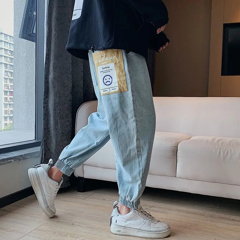 Black Jeans Men Baggy Jeans Hip Hop 