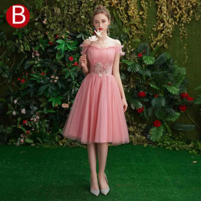 Короткие платья подружки невесты JaneyGao - Цвет: stype B