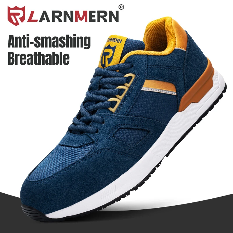 larnmern steel toe safety shoes