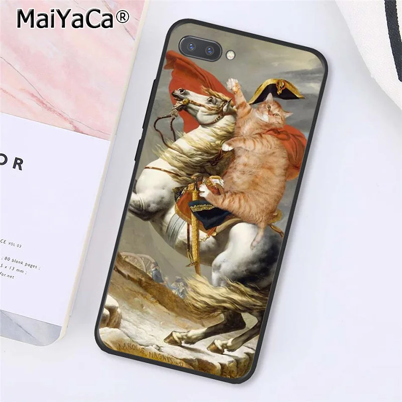 A8 Чехол для телефона MaiYaCa Leonardo da Vinci Mona Lisa Pat Cat Art paint для huawei Honor 8X9 10 20 Lite Honor 7A 7C Honor10i View 20 - Цвет: A8