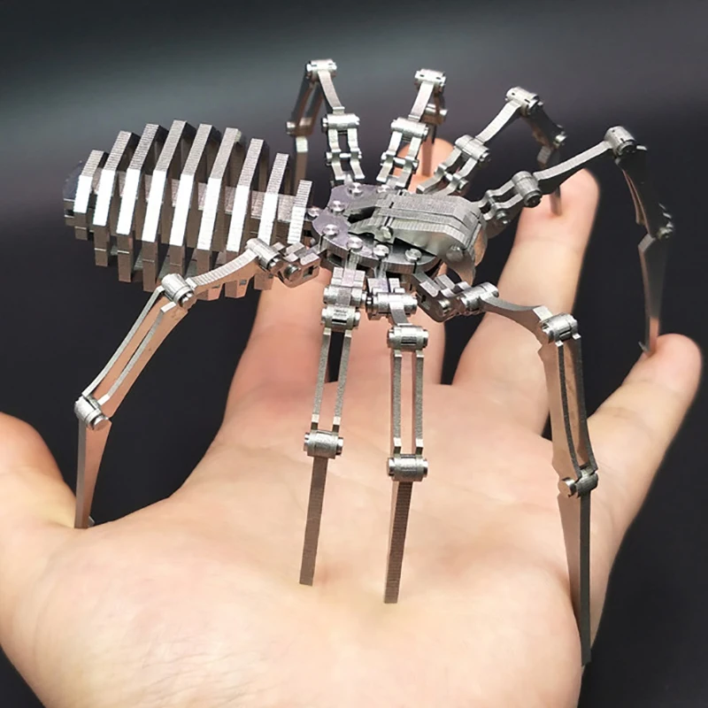 

Spider 3D Steel Metal Joint Mobility Miniature Model Kits Puzzle Toys Children Educational Boy Splicing Hobby Building
