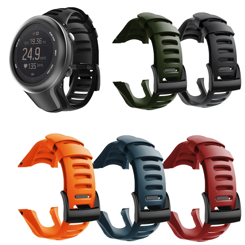 Ремешок спортивный из ТПЭ для смарт часов SUUNTO AMBIT3 сменный ремешок наручных