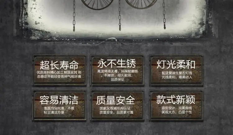 RH Лофт металлические колеса подвесной светильник Винтаж промышленное освещение американские Проходу подвесные светильники лампы 110 V-220 V