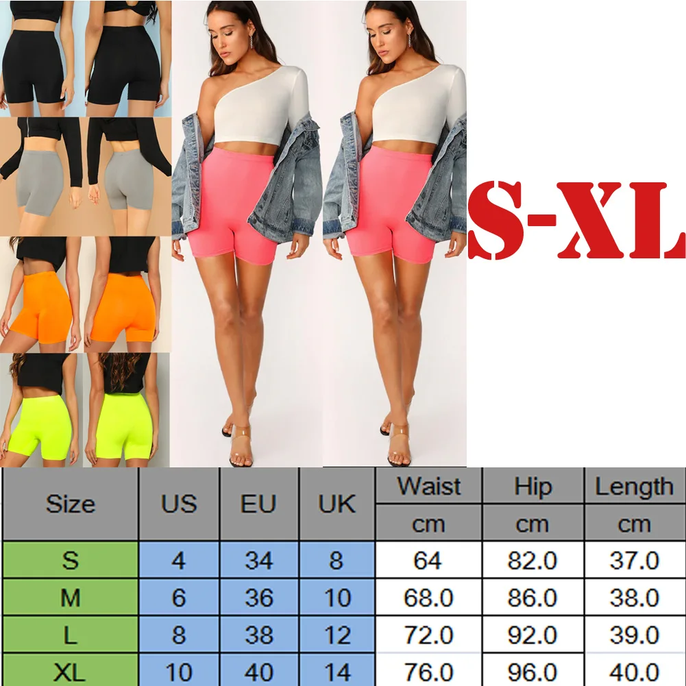 Женские шорты для йоги с высокой талией, эластичные байкерские велосипедные шорты, тренировки, спандекс, пуш-ап, леггинсы длиной до колена, короткие спортивные шорты для тренировок
