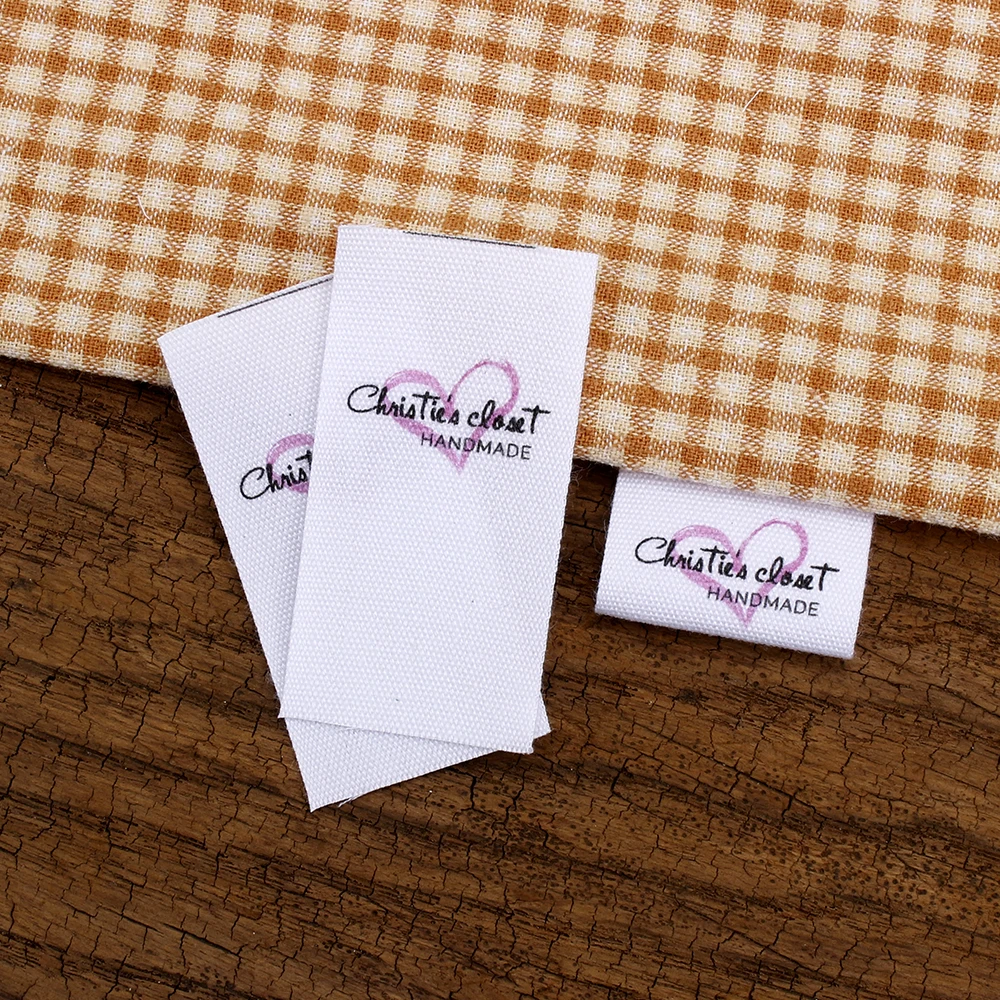 Custom Sewing label, Custom Clothing Labels Fabric Tags, Logo or Text
