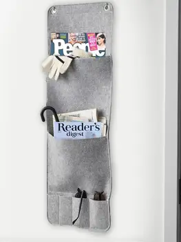 

HOT Door Wall Organizer Felt Hanging Pocket Storage Bag Multi-layer Organizer For Umbrellas Glasses Key Mobile PhonesSundries