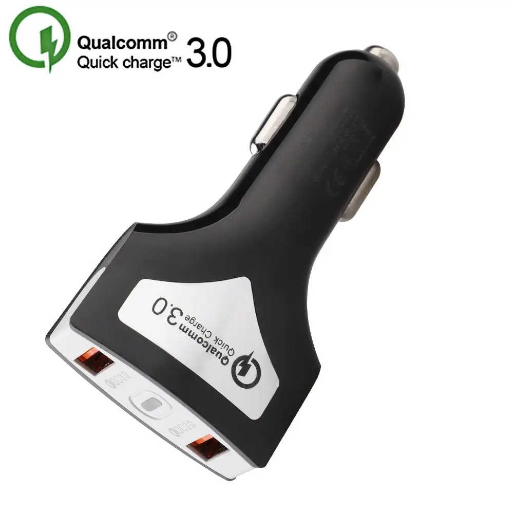 Быстрая зарядка 3,0 USB Автомобильное зарядное устройство для samsung iPhone QC3.0 быстрое автомобильное зарядное устройство для телефона