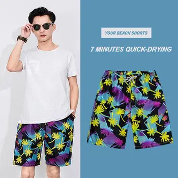 

Mens Fashion Print Board Shorts Swimwears Summer Quick Dry Surf Beach Shorts 2020 New Holiday Male Swimming Trunks AM2102