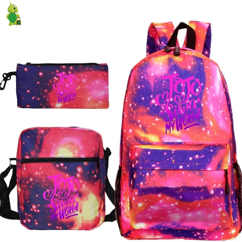 14 Mochila Jojo Siwa рюкзак 3 шт./компл. школьные сумки для мальчиков и девочек Дорожная сумка на ремне сумки Для женщин рюкзак рюкзаки сумки на плечо bagpen сумки - Цвет: 14