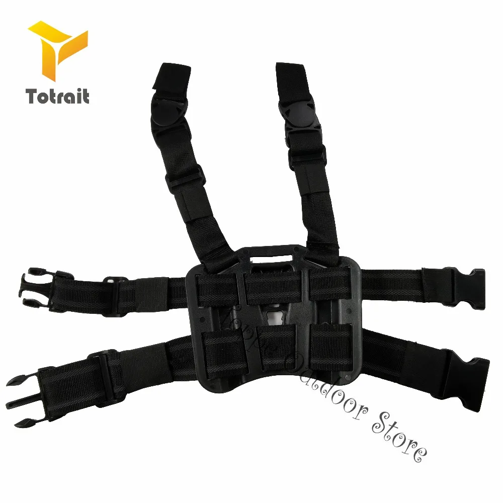 TOtrait CQC Tactical Drop Leg Thigh Platform Pistol Airsoft Military Hunting Gun Case Fit Glock/1911/M9/P226/Sig/USP Leg Holster